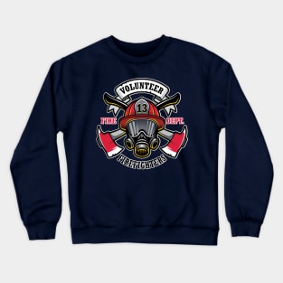 Volunteer Fire Fighter Crewneck Sweatshirt